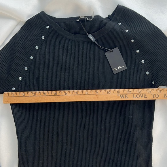 Vila Milamo Black Studded Sweater - Picture 7 of 7